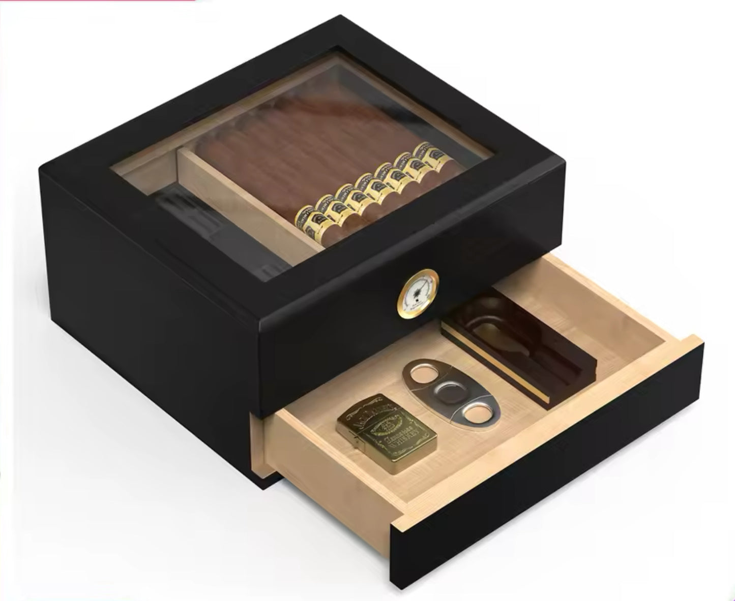 Cedar Wood Cigar Humidor Box