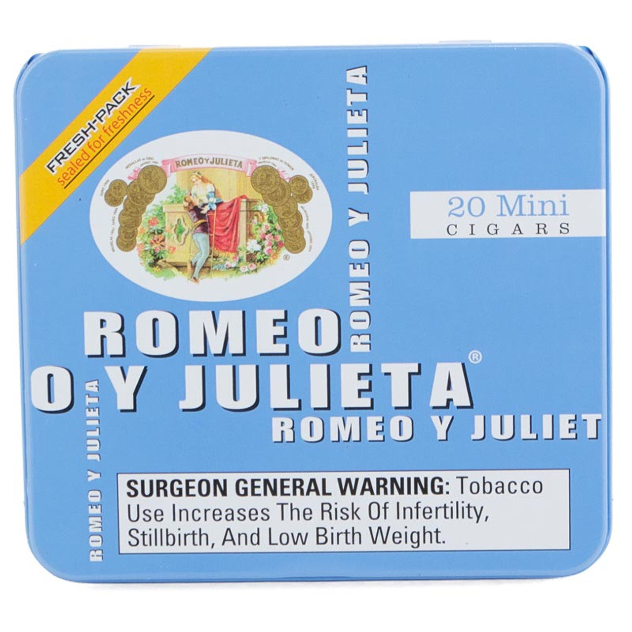 Romeo Y Julieta 1875 Mini Blue Mild Tins