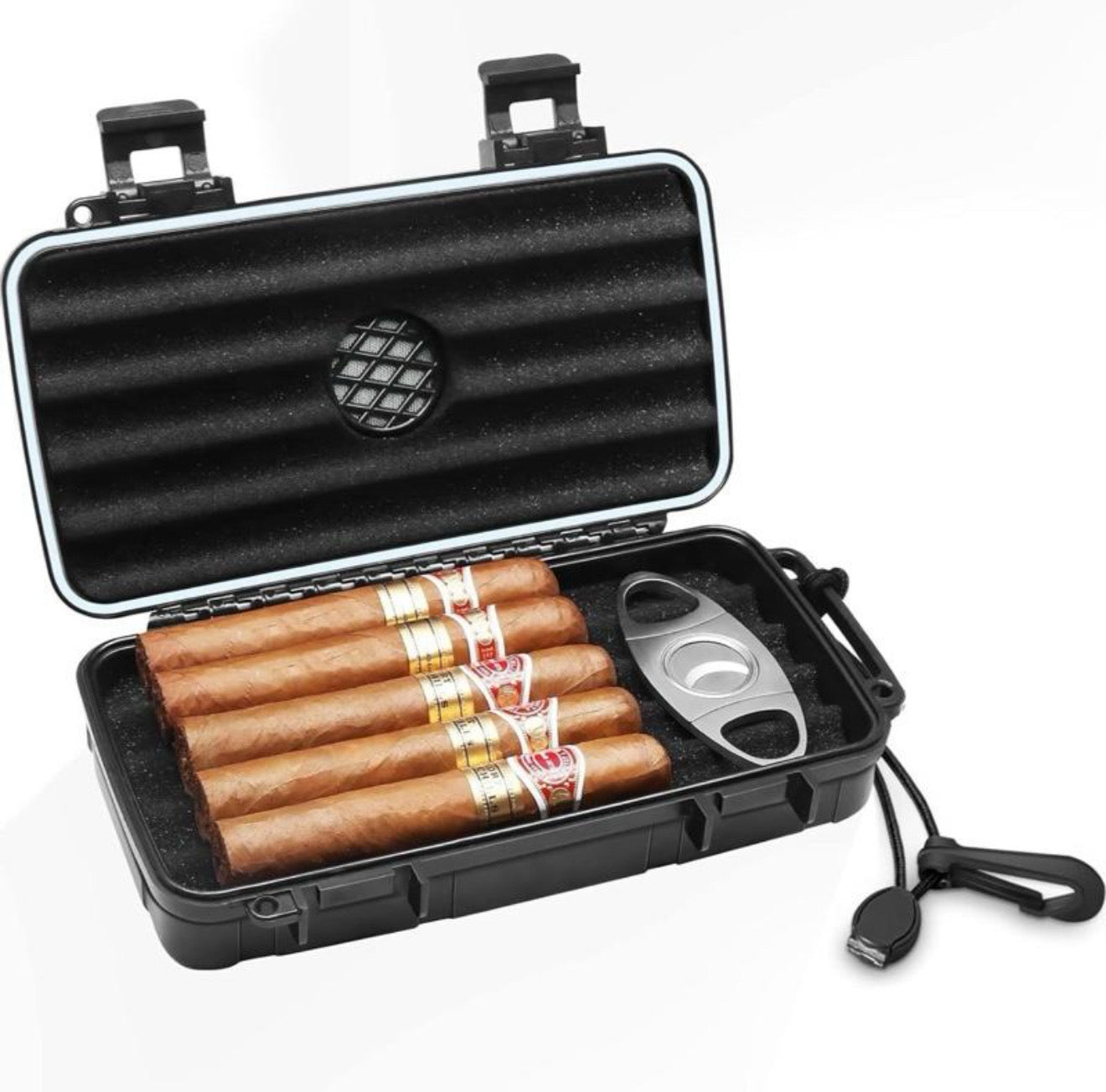 Flauno Travel Cigar Humidor Case