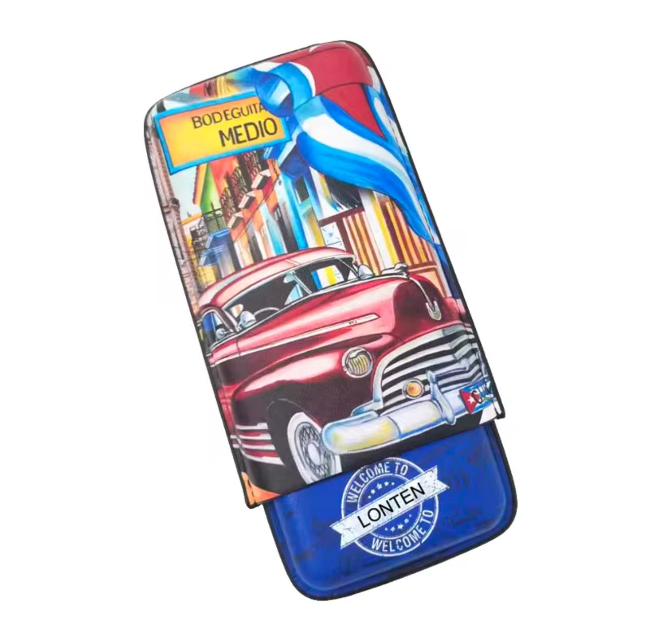 Cuban Design Cigar Humidor Portable