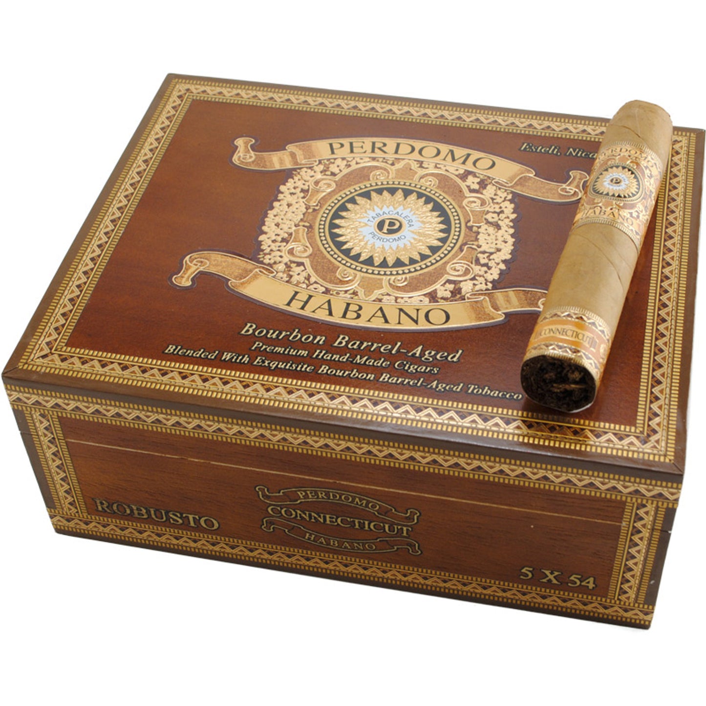 Perdomo Habano Bourbon Barrel Aged Robusto Sun Grown