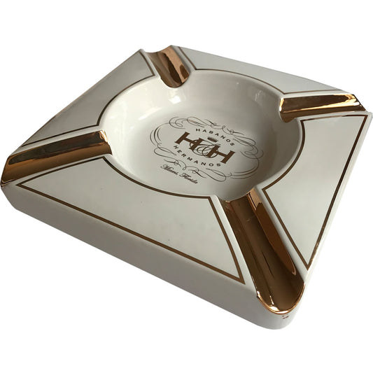Insignia Collection - The White Diamond - Cigar Ashtray - 8”3/4 x 8”3/4 x 1”3/4