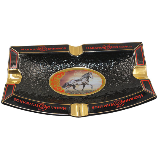 The Gentlemen Club Collection- Azabache Cigar Ashtray - 12” x 7.2” x 2”