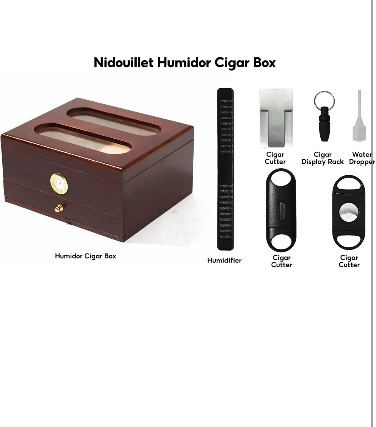 Premium Spanish Cedar Wood Humidor Box